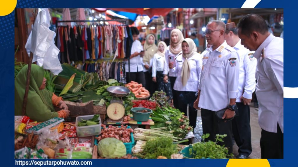 Harga Bahan Pokok Masih Wajar, Bawang Merah Jadi Catatan Saat Sidak Pasar Pohuwato
