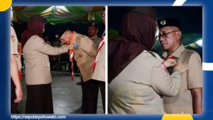 Bangga! Bupati dan Wabup Pohuwato Terima Tanda Kehormatan dari Kwarnas Gerakan Pramuka