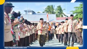 Apel Hari Pramuka ke-64 di Pohuwato Berlangsung Khidmat, Bupati Saipul A. Mbuinga Tutup Kemah Besar 2025