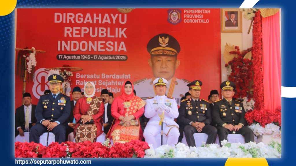Tunjukkan Sinergi Pemerintah dan Aparat, Wakapolda Gorontalo Brigjen Pol Simzon Zet Ringu Hadiri Upacara HUT RI