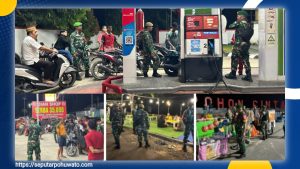 Kodim 1313 Pohuwato Gandeng Komcad Gelar Patroli Gabungan Jelang HUT ke-80 TNI