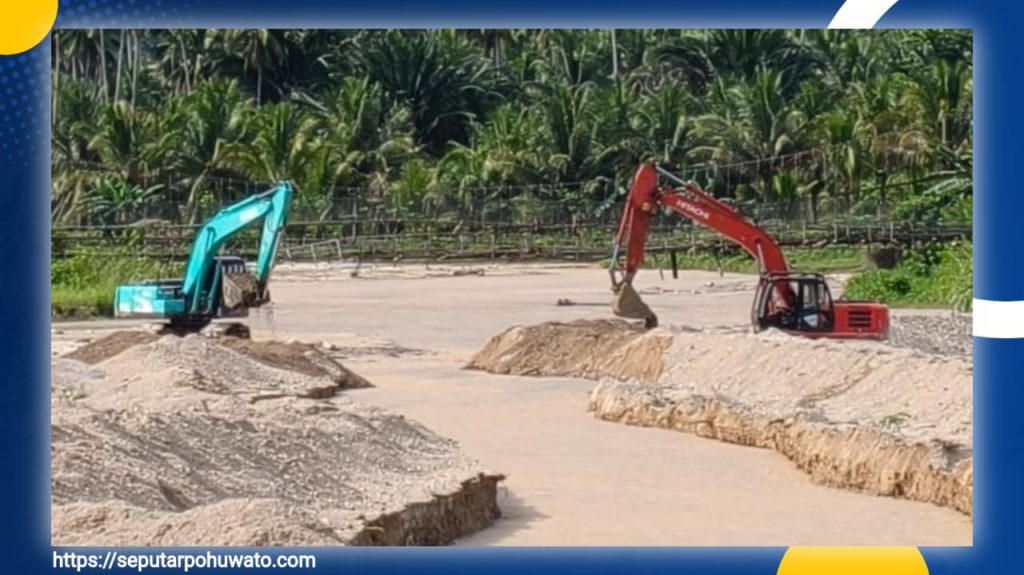 YR Team Masih Berjibaku Perbaiki Sungai dan Keruk Sedimen di Bendungan Taluduyunu
