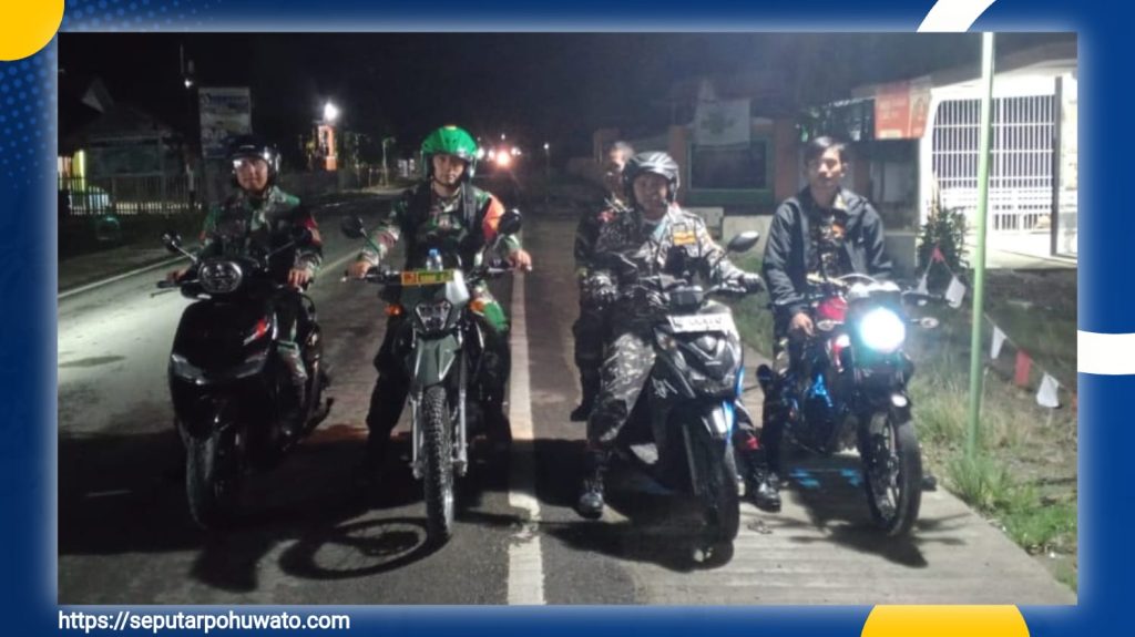 Berikan Rasa Aman, Babinsa dan Banser Kompak Lakukan Patroli Gabungan Mandiri