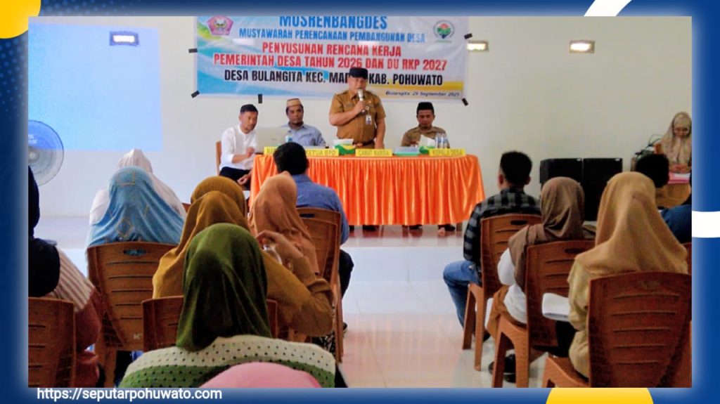 Musrenbangdes Bulangita, Pemerintah Desa Libatkan Masyarakat dari Perencanaan Hingga Pengawasan