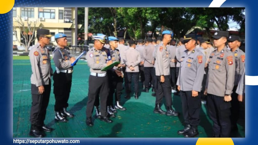 Cek Langsung Kehadiran Personel, Wakapolda Gorontalo Soroti Kedisiplinan Anggota Polri