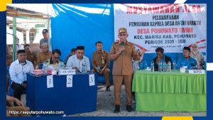 164 Pemilih Tentukan Kades Pohuwato Timur, Wabup Iwan Adam Minta Proses Berjalan Aman dan Tertib