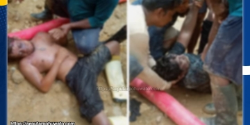 Dua Penambang Tewas Tertimbun material di lokasi tambang Bulangita, Kamis (30/10/2025)