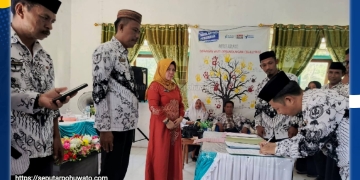 Konferensi Cabang (Konfercab) V PGRI Wonggarasi yang digelar di Aula SMP Negeri 2 Wanggarasi, belum lama ini (Foto: Coleng)