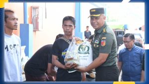 118 Ribu Keluarga Terima Bantuan Pangan, Kasrem 133/NW Pastikan Distribusi Aman