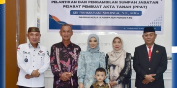 Sri Rahmayani Mbuinga, S.H., M.Kn., usai dilantik dan diambil sumpah sebagai Pejabat Pembuat Akta Tanah (PPAT), Rabu (19/11/2025) (Foto: Prokopim)