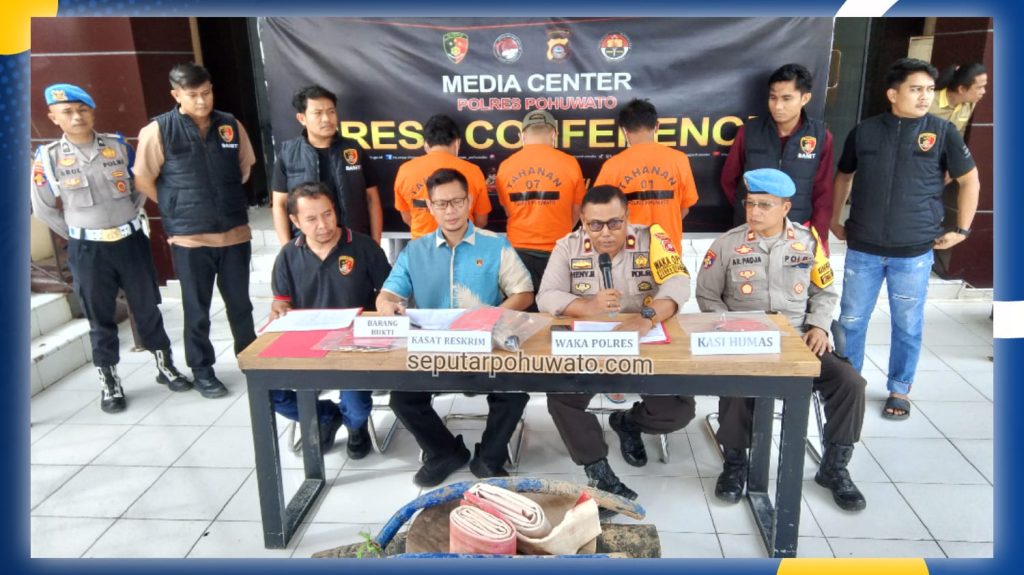 Tiga Pelaku PETI Taluduyunu Resmi Jadi Tersangka