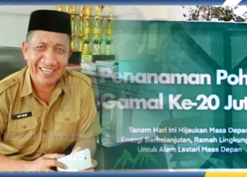 Kepala Desa Wanggarasi Barat, Kecamatan Lemito, Lopi Halid (Sumber Foto: Lopi Halid)
