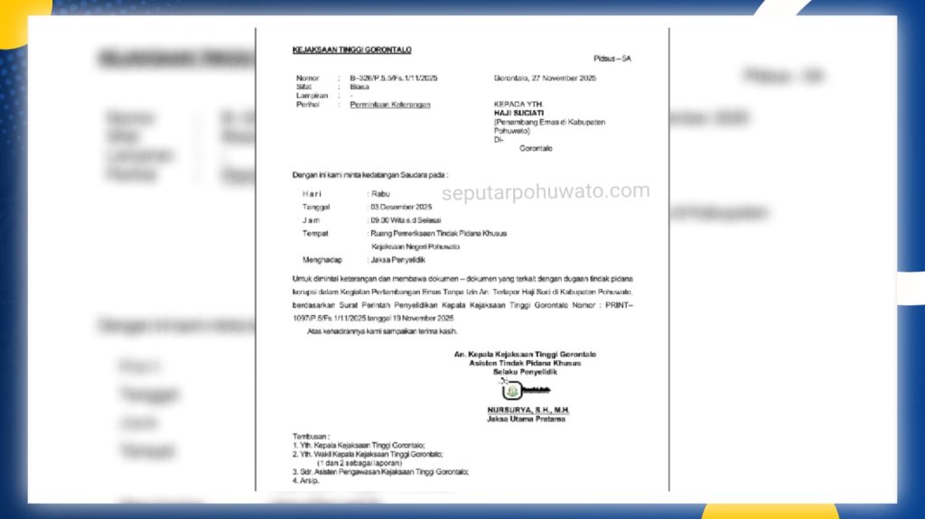 Diduga Kebal Hukum, Haja Suci Tiba-tiba Dipanggil Kejaksaan Tinggi Gorontalo