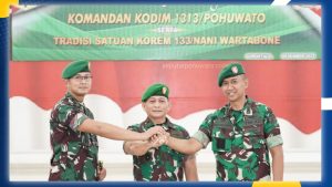 Letkol Madiyan Surya Dilepas, Letkol Fiat Suwandana Dilantik Jadi Dandim Pohuwato