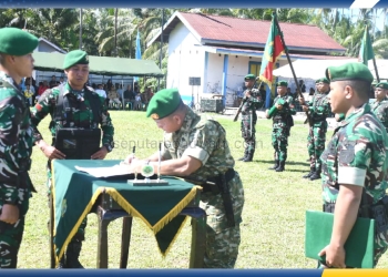 Peringatan Hari Juang Infanteri ke-77 Tahun 2025 yang digelar Korem 133/Nani Wartabone, Jum'at (19/12/2025). Foto: dok. Penrem