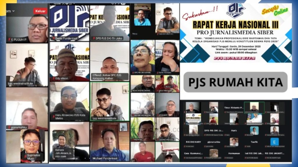 Rakernas PJS 2025 Hasilkan Tiga Pedoman Strategis, Mantap Menuju Konstituen Dewan Pers 2026