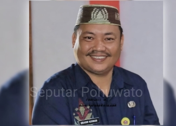 Kepala Dinas Perindustrian, Perdagangan, Koperasi dan UKM (Perindagkop UKM) Pohuwato, Ibrahim Kiraman. (Sumber Foto: FB)