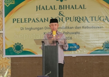 Kepala Dinas Pendidikan dan Kebudayaan Kabupaten Pohuwato Hi. Arman Mohamad, S.Pdi., M.Si. Foto: Kris