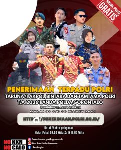 Penerimaan Anggota Polri 2026 Resmi Dibuka, Polda Gorontalo Ingatkan Jangan Percaya Calo