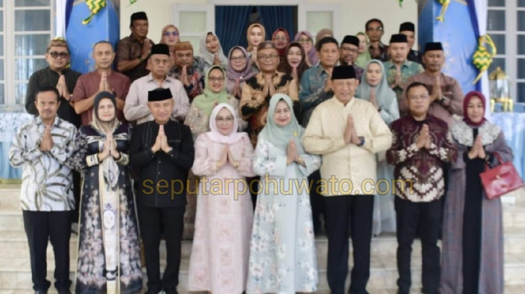 Hari Kedua Lebaran, Bupati Pohuwato Hadiri Open House Gubernur Gorontalo