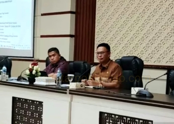 Kepala Dinas Tenaga Kerja ESDM dan Transmigrasi Provinsi Gorontalo Wardoyo Pongoliu. (Foto: Onal)