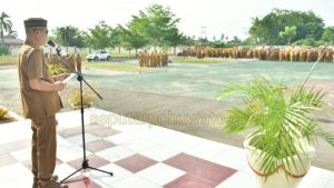 Di Tengah Apel Perdana, ASN Pohuwato Doakan Ustadz Fahry Djafar
