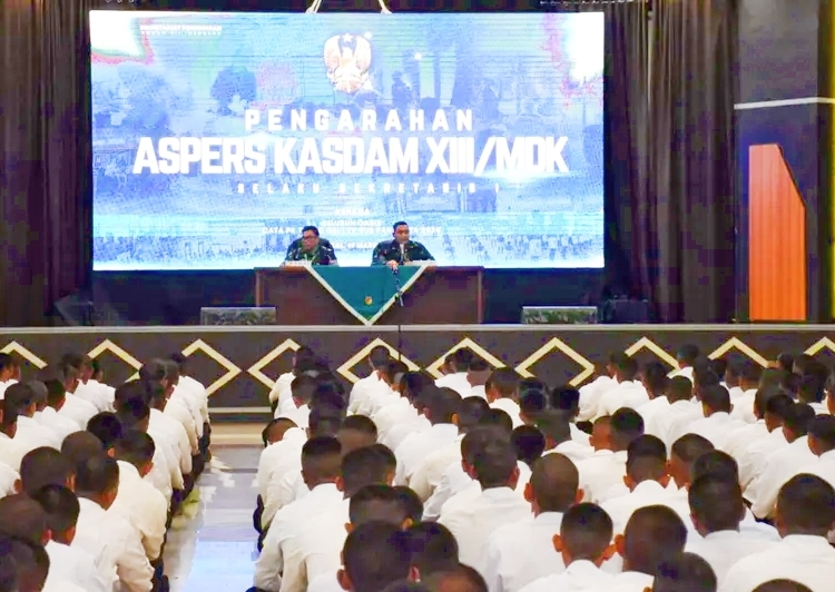 500 calon siswa (casis) Tamtama TNI Angkatan Darat (AD) tahun 2026 di wilayah Kodam XIII/Merdeka resmi dinyatakan lulus seleksi. (Dok. RPTS)