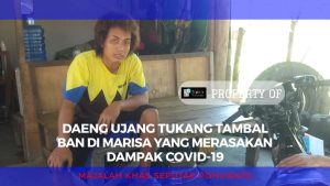 Dihantam Corona, Penghasilan Tukang Tambal Ban di Pohuwato ini Merosot Drastis