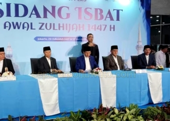 Foto: Sidang isbat awal Zulhijah 1447 Hijriah. (Foto: ss YouTube tvOneNews)