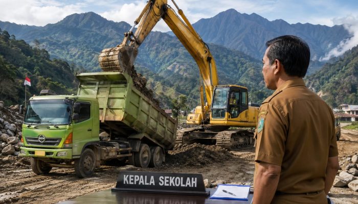 Waduh…Ada Oknum Kepsek di Pohuwato Diduga Bekingi Galian C Ilegal