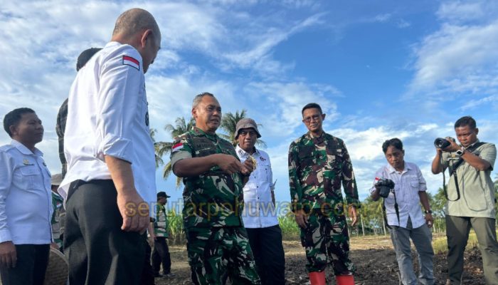 Dukung Swasembada Pangan, Pangdam XIII/Merdeka Tinjau Irigasi dan Cetak Sawah di Pohuwato
