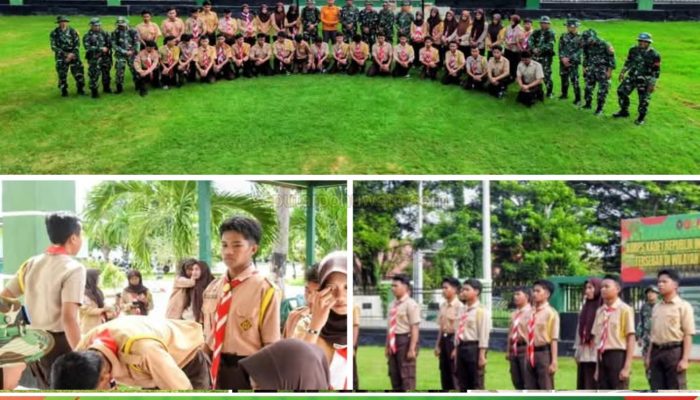 Kodim 1313/Pohuwato Bina Generasi Muda Lewat Kegiatan Korps Kadet Republik Indonesia