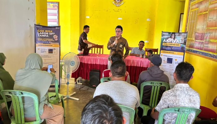Kantor Pajak Marisa Jemput Bola ke Desa Buntulia Tengah, Warga Antusias Ikut Sosialisasi SPT Tahunan
