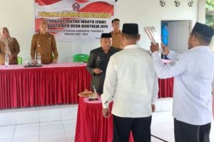 Pelantikan PAW BPD Buntulia Jaya, Amrun Majiji Diminta Jaga Kepercayaan Masyarakat