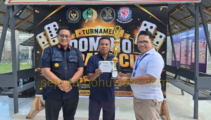 Didukung Yosar Ruiba, Turnamen Domino Perdana di Lapas Pohuwato Berlangsung Sukses