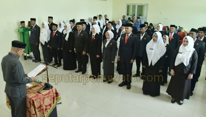 Empat Bulan Digodok BKPSDM, 41 Pejabat Akhirnya Resmi Dilantik Bupati Saipul
