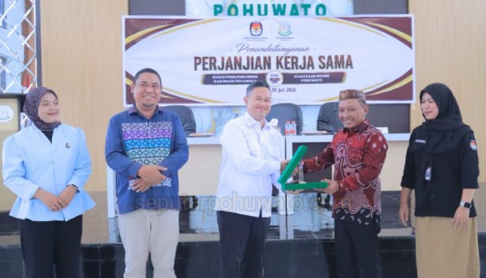 Teken PKS, KPU Pohuwato-Kejari Siap Kawal Penyelenggaraan Pemilu