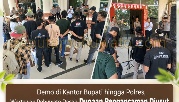 Demo di Kantor Bupati hingga Polres, Wartawan Pohuwato Desak Dugaan Pengancaman Oknum Dokter Diusut