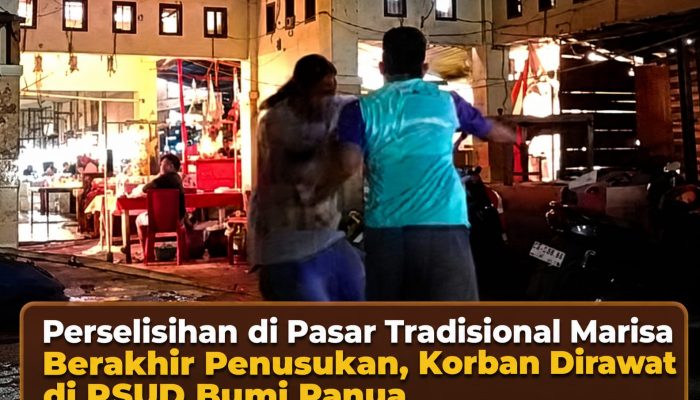 Perselisihan di Pasar Tradisional Marisa Berakhir Penusukan, Korban Dirawat di RSUD Bumi Panua