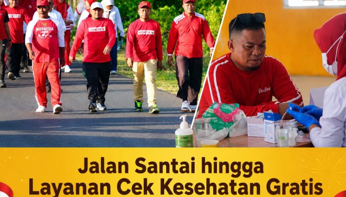Jalan Santai hingga Layanan Cek Kesehatan Gratis Warnai Pencanangan HUT RI ke-81 di Marisa