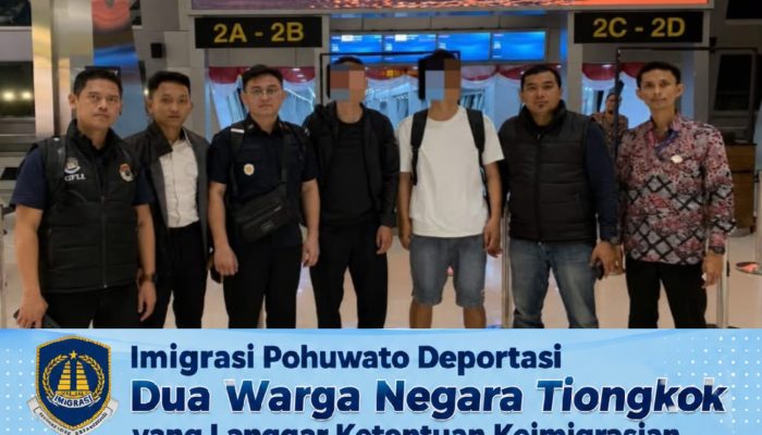 Tak Bisa Tunjukkan Paspor, Dua WN Tiongkok yang Cek Harga Emas di Pohuwato Dideportasi