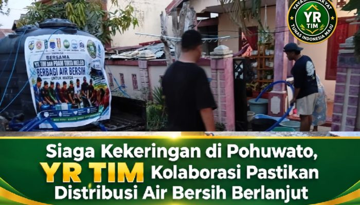 Siaga Kekeringan di Pohuwato, YR TIM Kolaborasi Pastikan Distribusi Air Bersih Berlanjut