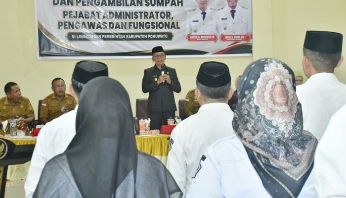 8 Pejabat Pengawas di Pemkab Pohuwato Dilantik, Berikut Nama-namanya