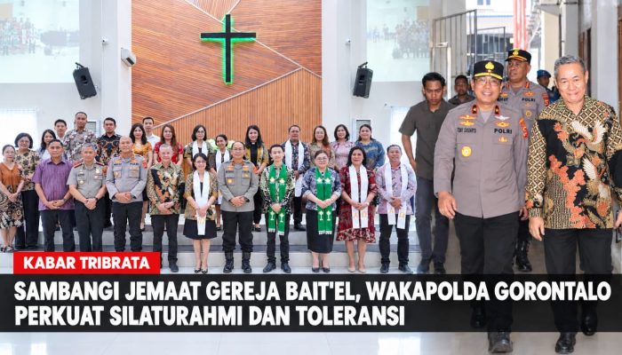 Sambangi Jemaat Gereja Bait’EL, Wakapolda Gorontalo Perkuat Silaturahmi dan Toleransi
