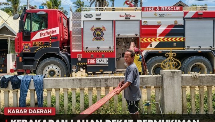 Kebakaran Lahan Dekat Permukiman di Pohuwato, Pani Gold Mine Turun Tangan