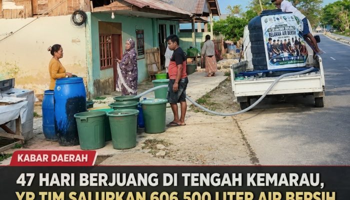 47 Hari Berjuang di Tengah Kemarau, YR TIM Salurkan 606.500 Liter Air Bersih untuk Warga Pohuwato